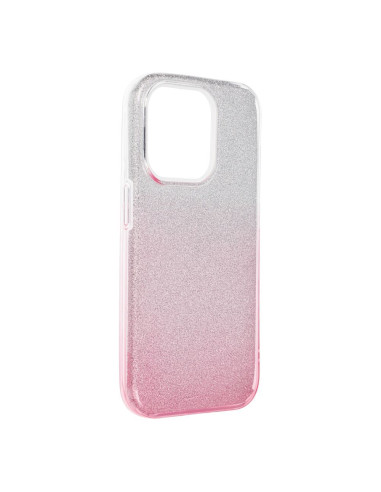 Coque Forcell - SHINING pour IPHONE 15 PRO TRANSPARENT / ROSE