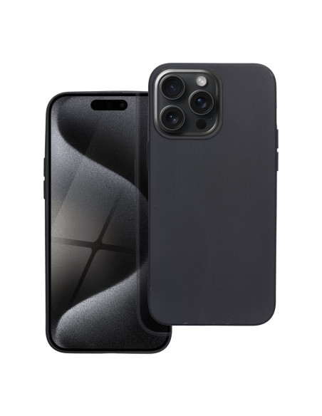 Coque MATT pour IPHONE 15 Pro noir