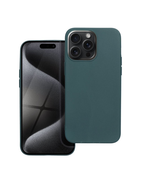 Coque MATT pour IPHONE 15 Pro Max vert foncé
