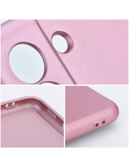 Coque METALLIC pour IPHONE 15 rose