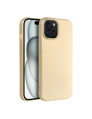 Coque METALLIC pour IPHONE 15 or