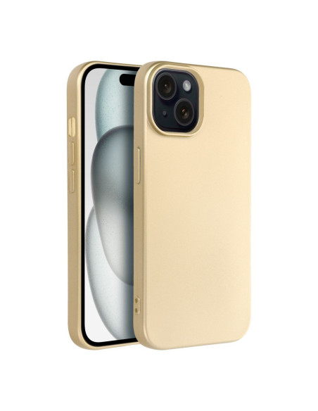 Coque METALLIC pour IPHONE 15 or