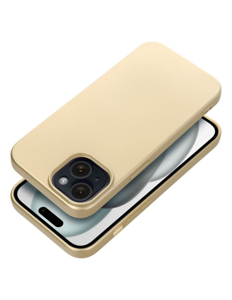 Coque METALLIC pour IPHONE 15 or