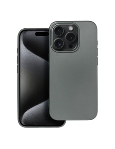 Coque METALLIC pour IPHONE 15 PRO gris