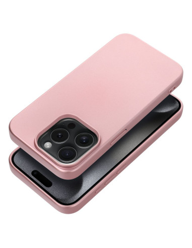 Coque METALLIC pour IPHONE 15 PRO rose