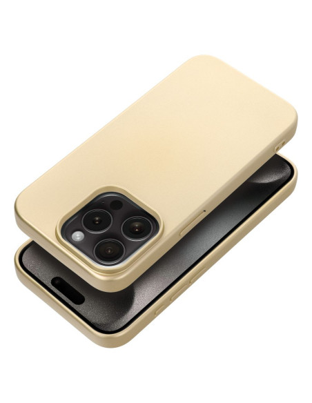Coque METALLIC pour IPHONE 15 PRO or