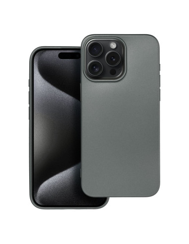 Coque METALLIC pour IPHONE 15 PRO MAX gris