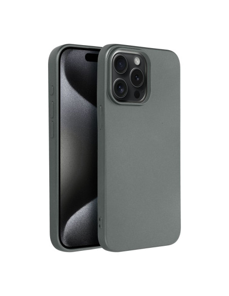 Coque METALLIC pour IPHONE 15 PRO MAX gris