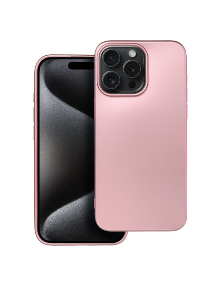 Coque METALLIC pour IPHONE 15 PRO MAX rose