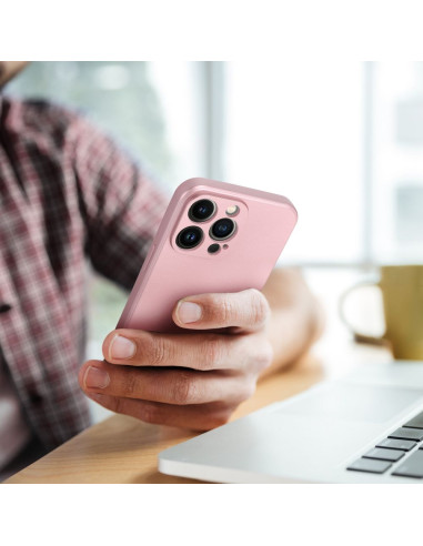 Coque METALLIC pour IPHONE 15 PRO MAX rose