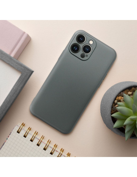 Coque METALLIC pour IPHONE 15 PLUS gris