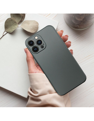 Coque METALLIC pour IPHONE 15 PLUS gris