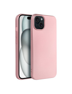 Coque METALLIC pour IPHONE 15 PLUS rose 2