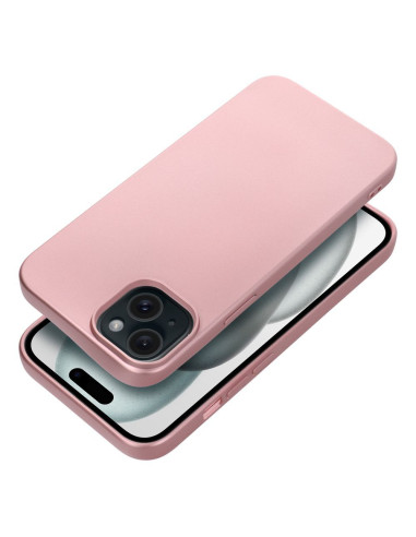 Coque METALLIC pour IPHONE 15 PLUS rose