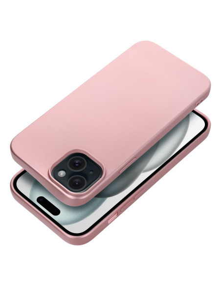 Coque METALLIC pour IPHONE 15 PLUS rose
