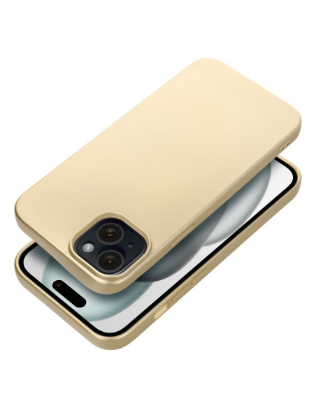 Coque METALLIC pour IPHONE 15 PLUS PLUS or