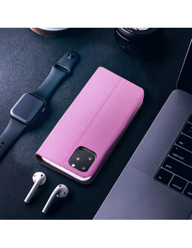 Etui SENSITIVE Book pour IPHONE 15 rose