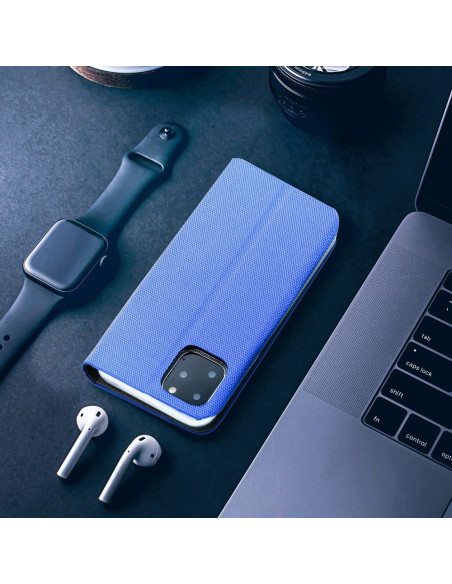 Etui SENSITIVE Book pour IPHONE 15 Plus bleu marine