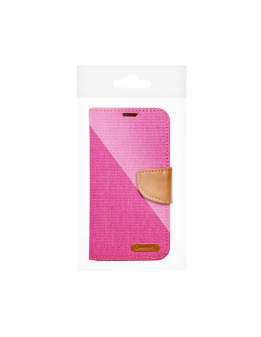 Etui Canvas pour IPHONE 15 rose
