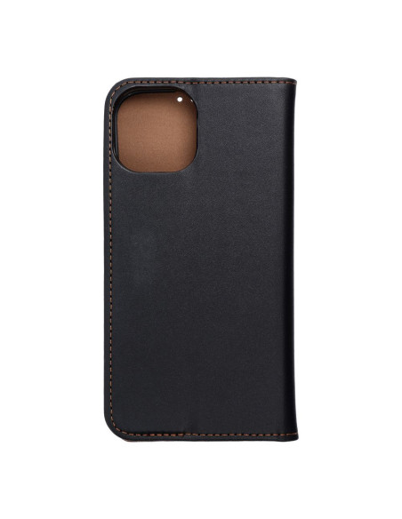 Etui en cuir SMART PRO pour IPHONE 15 noir
