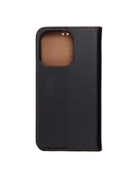 Etui en cuir SMART PRO pour IPHONE 15 Pro noir
