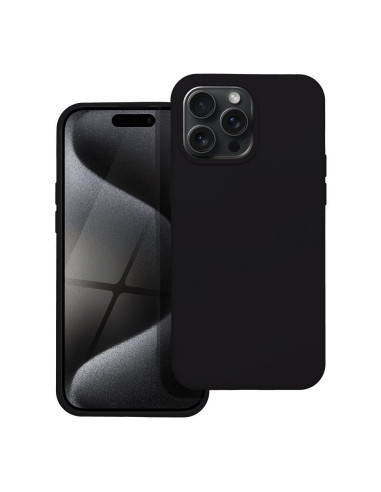 COQUE SILICONE pour IPHONE 15 PRO MAX NOIR