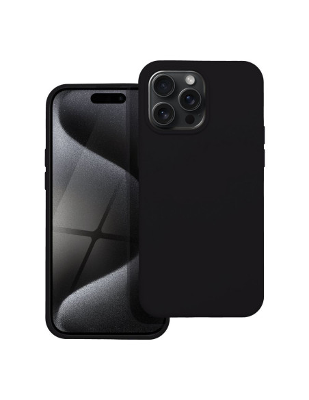 COQUE SILICONE pour IPHONE 15 PRO MAX NOIR
