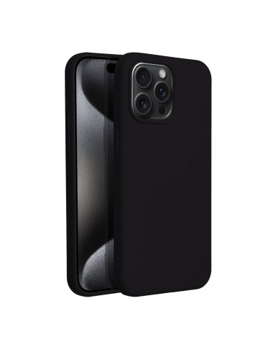 COQUE SILICONE pour IPHONE 15 PRO MAX NOIR