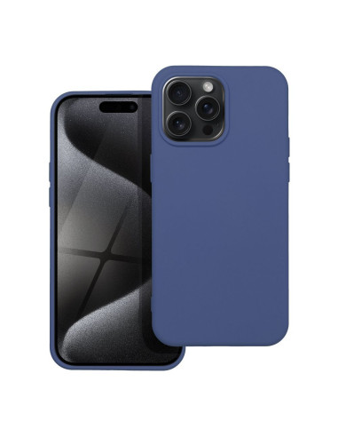 COQUE SILICONE pour IPHONE 15 PRO MAX BLEU