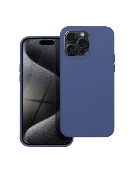 COQUE SILICONE pour IPHONE 15 PRO MAX BLEU