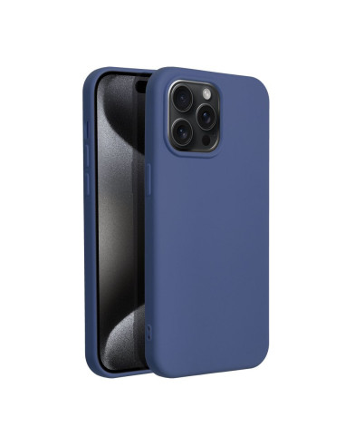 COQUE SILICONE pour IPHONE 15 PRO MAX BLEU