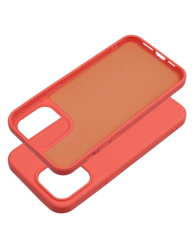 COQUE SILICONE pour IPHONE 15 PRO MAX pêche