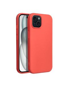 COQUE SILICONE pour IPHONE 15 pêche 2
