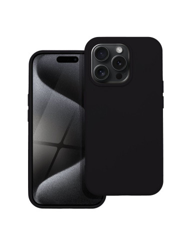 COQUE SILICONE pour IPHONE 15 PRO NOIR