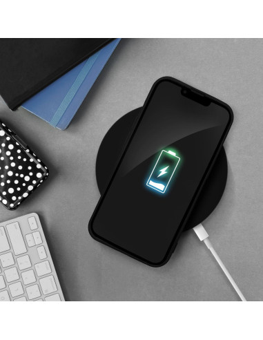 COQUE SILICONE pour IPHONE 15 PRO NOIR