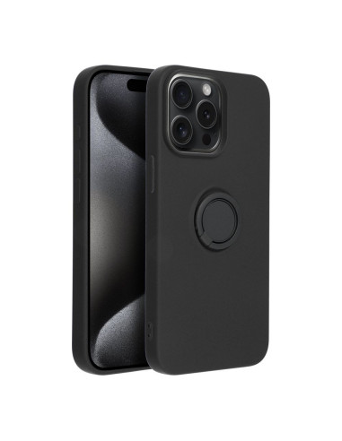 Coque SILICONE RING pour IPHONE 15 PRO MAX noir