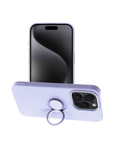 Coque SILICONE RING pour IPHONE 15 PRO violet