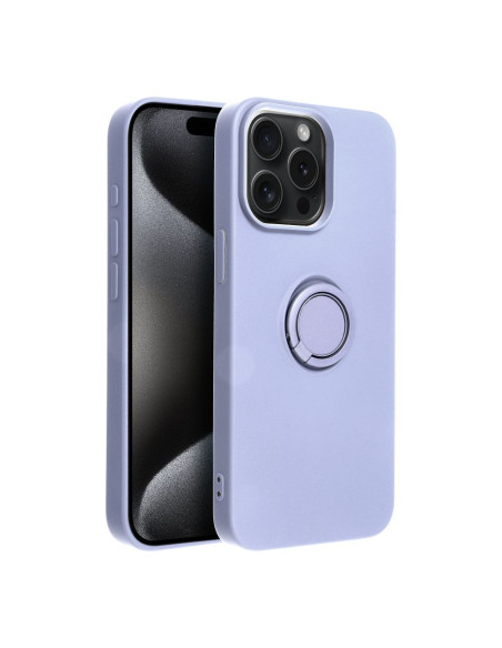 Coque SILICONE RING pour IPHONE 15 PRO MAX violet