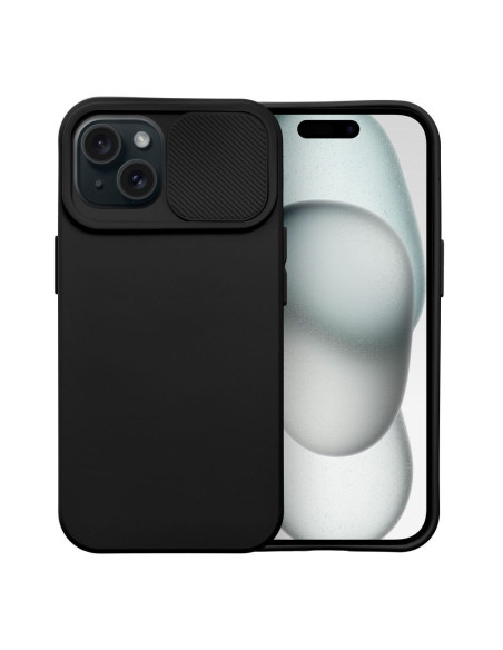 Coque SLIDE pour IPHONE 15 noir