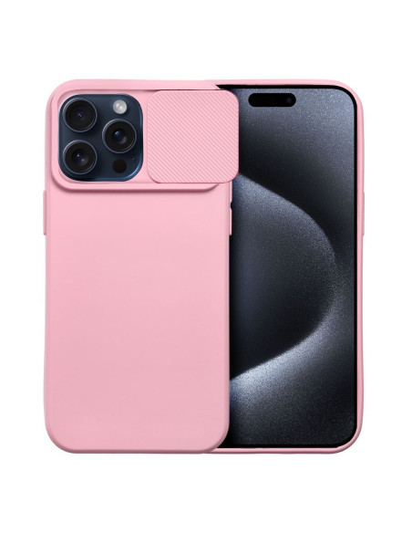 Coque SLIDE pour IPHONE 15 Pro Max rose vif