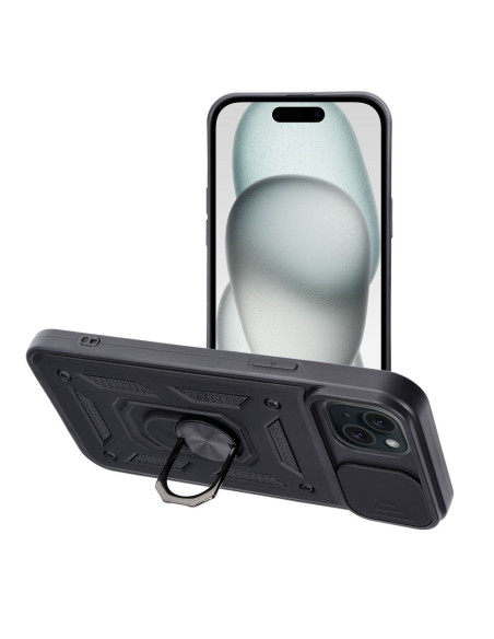 Coque SLIDE ARMOR pour IPHONE 15 Plus noir
