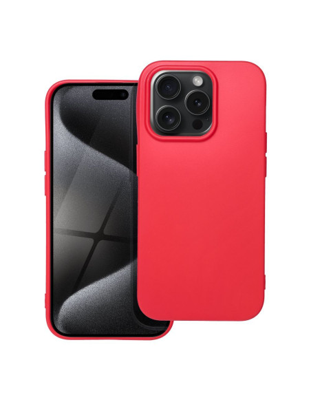 Coque SOFT pour IPHONE 15 PRO rouge