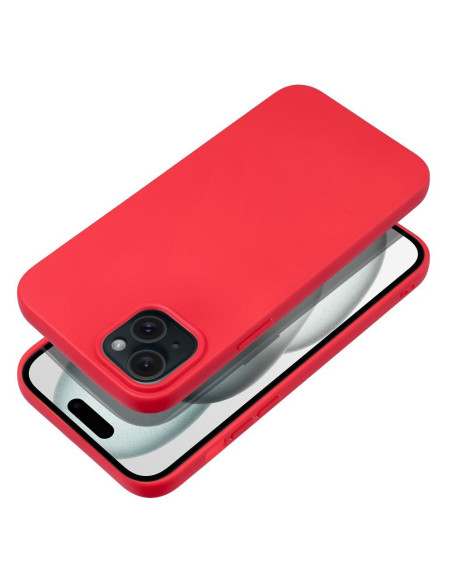 Coque SOFT pour IPHONE 15 PLUS rouge