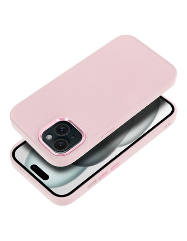 Coque FRAME pour IPHONE 15 rose poudré
