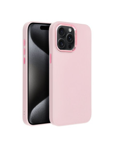 Coque FRAME pour IPHONE 15 Pro Max rose poudré 2