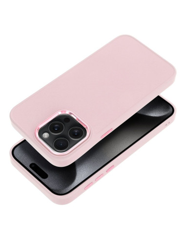 Coque FRAME pour IPHONE 15 Pro Max rose poudré