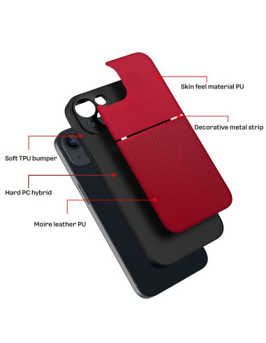 Coque NOBLE pour IPHONE 15 Plus rouge