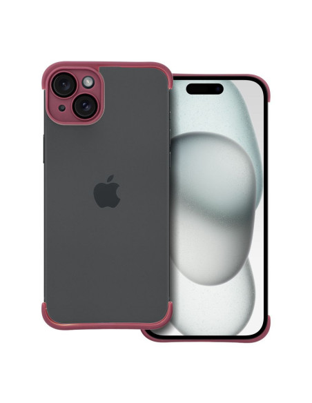 Coque MINI BUMPERS avec protection de l'îlot de la caméra pour IPHONE 15 Plus cerise