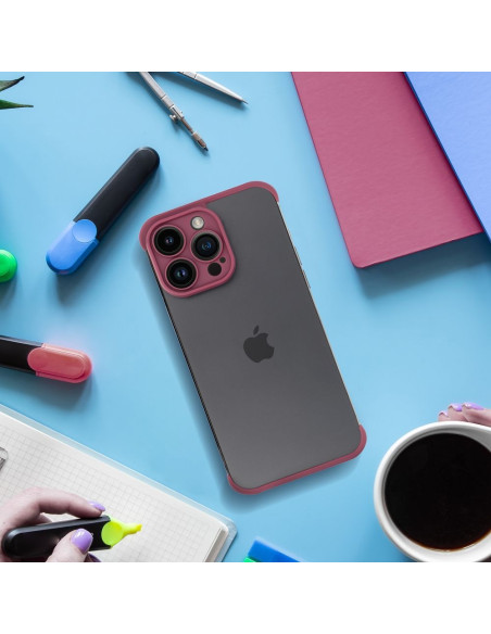 Coque MINI BUMPERS avec protection de l'îlot de la caméra pour IPHONE 15 Plus cerise