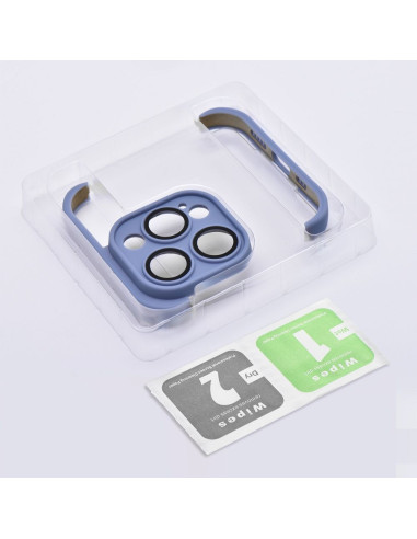 Coque MINI BUMPERS avec protection de l'îlot de la caméra pour IPHONE 15 Plus bleu